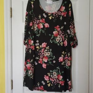Floral French Grey dress